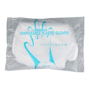 一次性手套加厚款透明薄膜手套通用PE食品级烘焙餐饮外卖家务手膜