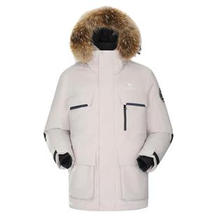 【鹅绒】骆驼运动羽绒服冬季新款女款男款三防工装加厚保暖派克服