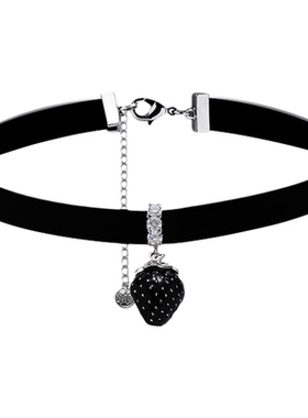 情绪构造暗夜莓果系列项圈女颈带个性脖圈小众设计颈环choke黑色