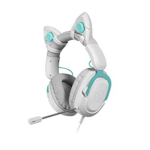 华硕天选姬TX301头戴式7.1耳机游戏电竞猫耳FPS CS GO有线耳机