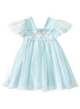 abckids女童连衣裙夏季新款