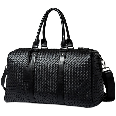 新款欧美风大容量手工编织旅行包