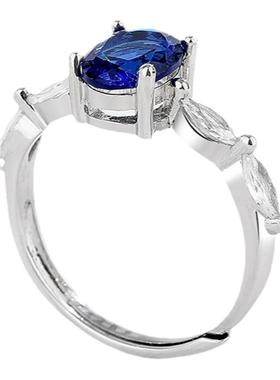 港风网红流行气质镶嵌水晶戒指