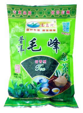 普洱毛峰绿茶300克云南绿茶南岛河普洱毛峰袋装茶叶生茶散茶包邮
