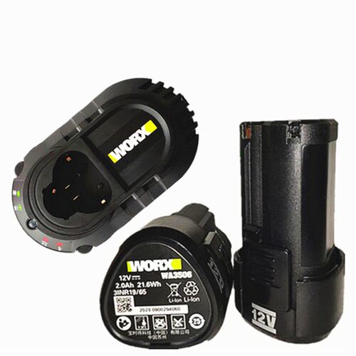 威克士12V锂电池2.0AHWA3506原装充电器WX128WX130橙色绿色