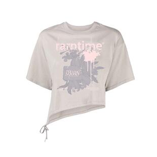 RARN/热爱如你 印花斜底短袖T恤RA23SS142
