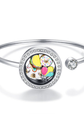 手镯配饰弹性钛钢DIYCharms