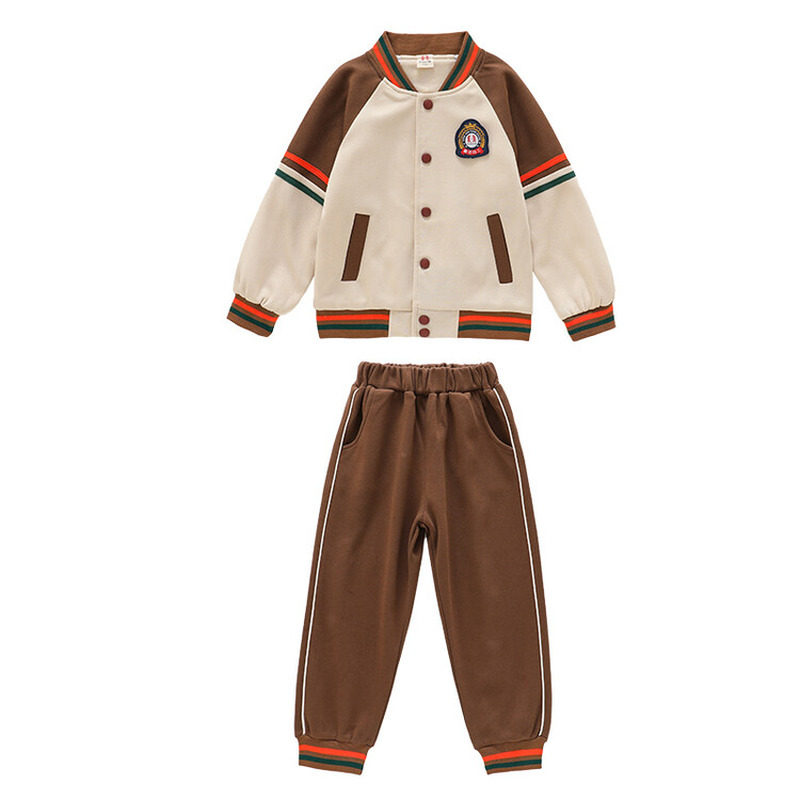 儿童校服运动班服套装春秋新款小学生两件套幼儿园宝宝园服演出服