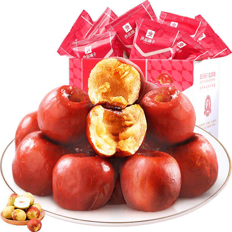 良品铺子脆冬枣无核酥脆新鲜400g无核网红零食礼盒黄骅特产红枣