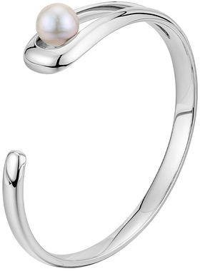 白岚淡水珍珠925纯银手镯女