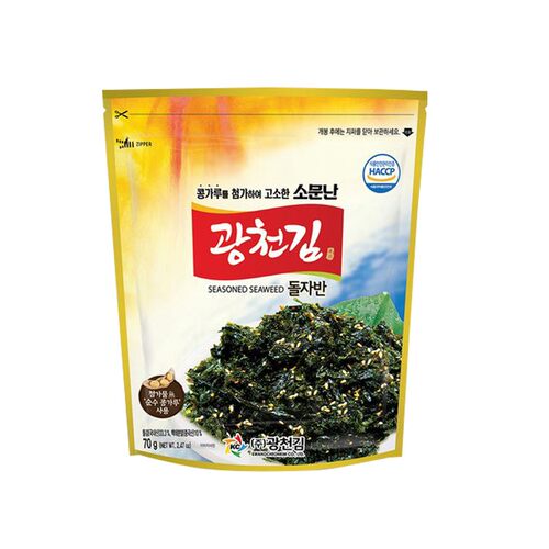 韩国广川炒海苔进口海苔紫菜碎宝宝辅食拌饭饭团儿童即食紫菜袋装