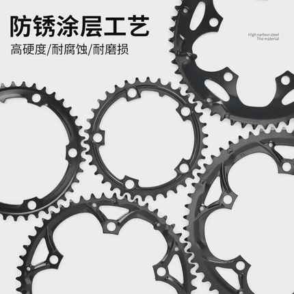 公路自行车牙盘53齿50T39/34齿片齿盘通用盘片改装修补件配件大全