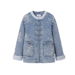 REVAN芮范设计师款新中式盘扣牛仔羽绒服RM90502079