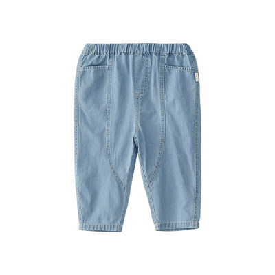 papa爬爬夏季儿童裤子男女薄牛仔
