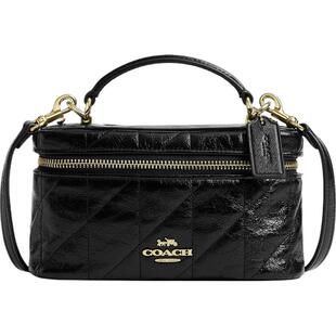 【礼物】【新款】COACH/蔻驰奥莱女士老花RAINER18号斜挎包盒子包