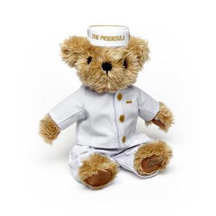 ThePeninsula半岛酒店小熊香港门僮熊摆件毛绒玩偶女友礼物钥匙扣