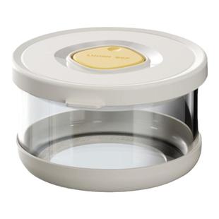 安扣超轻饭盒微波炉带盖加热专用高硼硅玻璃密封食品级小保鲜盒碗