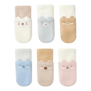 宝宝地板袜秋冬季防滑隔凉中筒袜婴幼儿加绒加厚男女儿童学步袜子