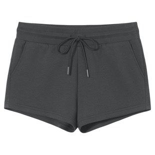 PSO Brand女装莱赛尔纯色抽绳修身运动短裤直筒显瘦显高休闲裤子