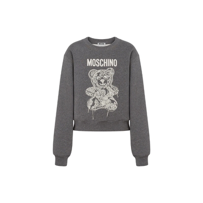 【11.11首降】Moschino/莫斯奇诺 25秋冬 女士泰迪熊棉质运动衫