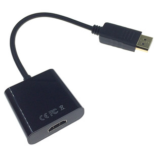 镀金头大DP转HDMI高清连接线 displayport公转HDMI母转接头转换线