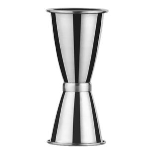 调酒量杯双头量酒器酒吧卷边不锈钢量酒器安士杯吧台量杯盎司杯