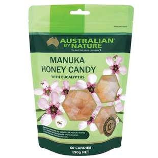 澳洲Australian By Nature蜂胶糖12+麦卢卡蜂蜜润喉糖60粒