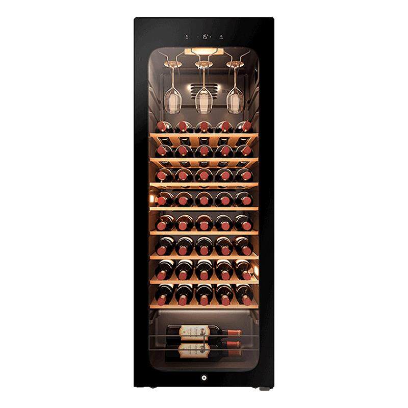 海尔红酒柜150L一级能效恒温酒柜
