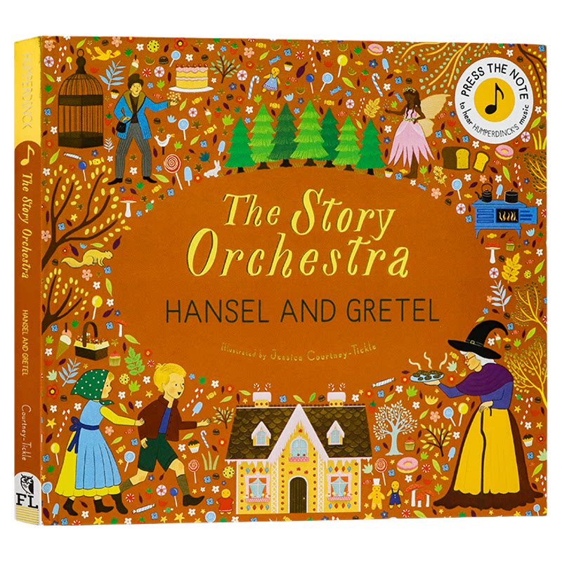 小猫头鹰社管弦乐队糖果屋音乐故事发声书英文原版绘本 The Story Orchestra: Hansel and Gretel 儿童活动玩具书 音乐绘本有声书