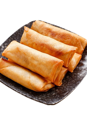 黄金素馅春卷纯素春卷早餐夜宵小吃店油炸速食方便冷冻半成品点心