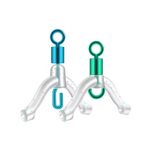 防缠绕字环八字环子线夹连接器子线分叉渔具用品配件线器双钩大物
