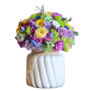 复刻莫奈花园日本进口永生奥斯汀玫瑰蔷薇苔藓保鲜花手捧花求婚礼