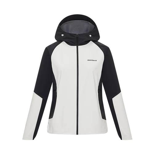 波司登2025新冲锋衣女短款连帽外套显瘦透气透湿防晒B250512004