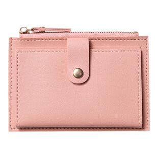 女卡包钱包一体包超薄小巧防消磁卡套证件套多卡位软皮拉链零钱包
