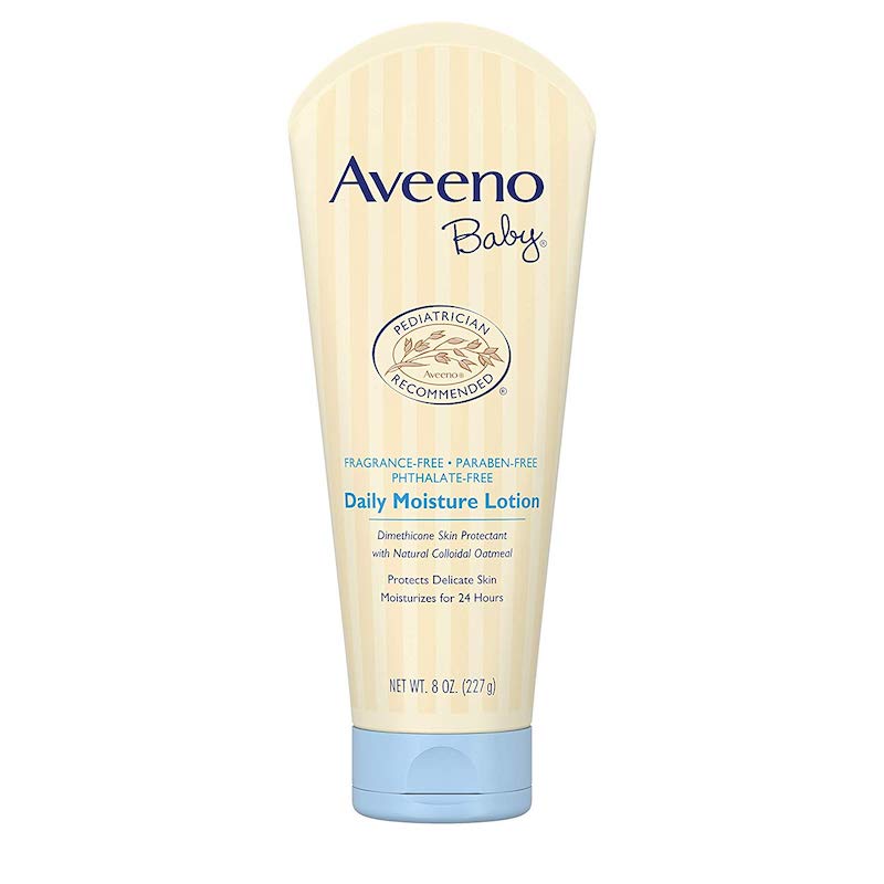 aveeno浅蓝润肤露宝宝身体乳美版