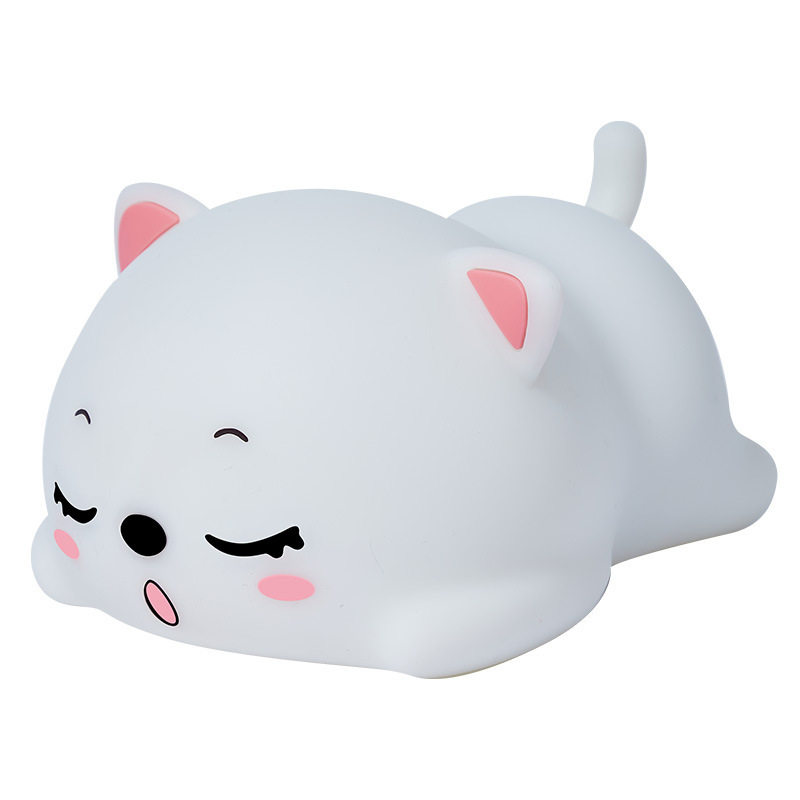 呼噜猫拍拍小夜灯卧室柔光护眼
