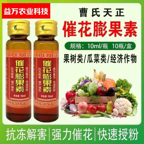 曹氏天正催花膨果素强力催花快速授粉抗冻解害增产增收瓜果蔬通用