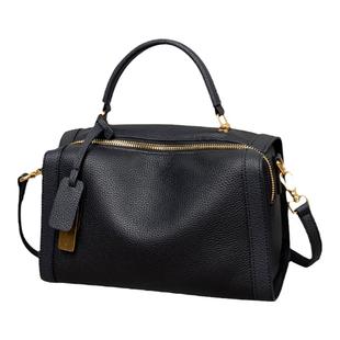 女款包包2025新款小众高级感通勤女包真皮手提波士顿枕头包斜挎包