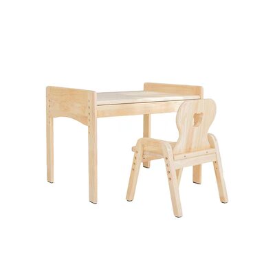 mesasilla实木幼儿学习桌椅套装