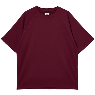 杰克琼斯男装日常简约圆领插肩袖宽松短袖T恤225301124