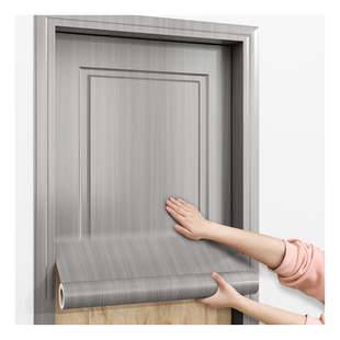 门贴纸木门翻新自粘整张门贴壁纸旧门改造改色贴膜包门套木纹贴纸