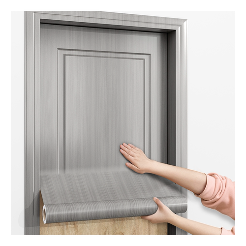 门贴纸木门翻新自粘整张门贴壁纸旧门改造改色贴膜包门套木纹贴纸