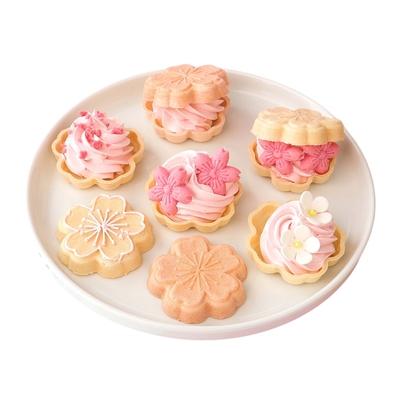 网红樱花糯米船饼皮壳寿司巧克力点心同款饼壳塔壳烘焙材料半成品