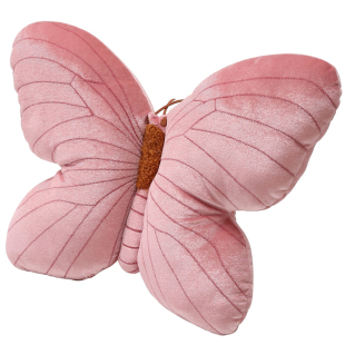 粉色蝴蝶沙发抱枕客厅轻奢高级感2026新款异形创意靠枕车载靠背垫