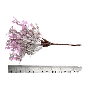 仿真蕨类爱心叶绿植 diy造景假植物 喷白绿叶花束diy头饰胸花配件