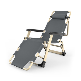 折叠躺椅午休午睡床阳台休闲沙滩靠背椅懒人沙发便携靠睡椅子家用