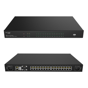 迈拓维矩MT-9432MS 数字高密IP远程KVM切换器密集型cat5网口16口32口64口电脑共享显示器usb键鼠机房管理主机