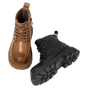 奥康童鞋儿童马丁靴2025冬季新款男童靴子宝宝鞋子保暖女童小短靴