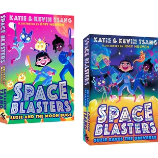 Space Blasters Suzie Saves the Universe 太空冒险系列小说1-2 儿童科普章节桥梁书 青少年英语课外读物 英文原版进口图书