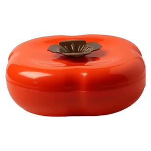 舍里 柿柿如意果盘干果盒茶几干果零食摆放盘瓜子点心防潮收纳盒